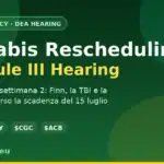 Cannabis riclassificazione audizione DEA Schedule III settimana 2 - $MSOS $TLRY $CGC $ACB