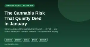 cannabis rider gen2026 cover Cannabis rescheduling: la norma sugli stanziamenti che avrebbe bloccato la Schedule III