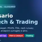 Glossario Biotech & Trading Merlintrader: PDUFA, FDA, cash runway e small cap