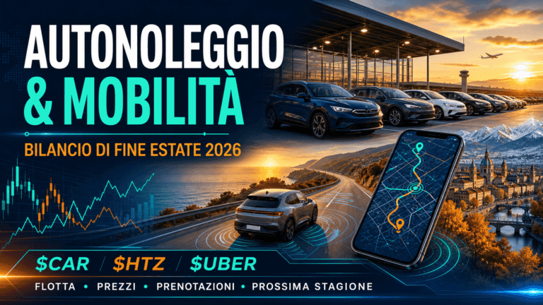 autonoleggio mobilita fine estate 2026 it Bilancio di fine estate 2026 per Avis Budget, Hertz e Uber