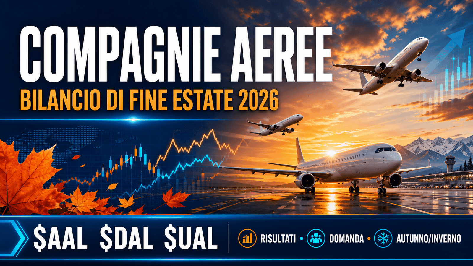 Bilancio di fine estate 2026 per American Airlines, Delta Air Lines e United Airlines
