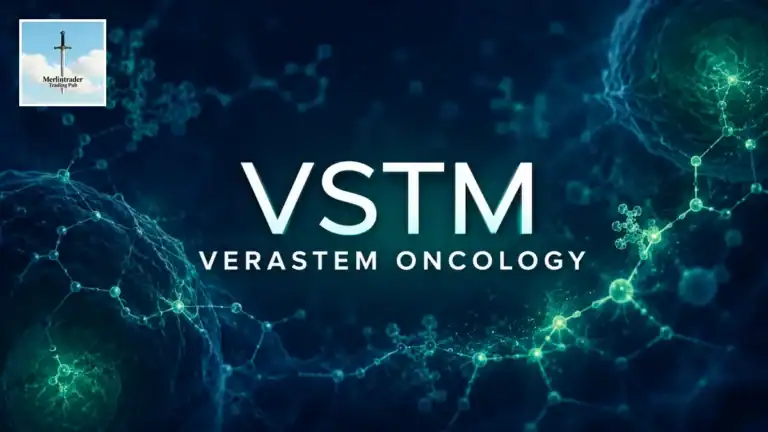 vstm verastem oncology stock hub Cover dello Stock Hub biotech VSTM Verastem Oncology con logo MerlinTrader