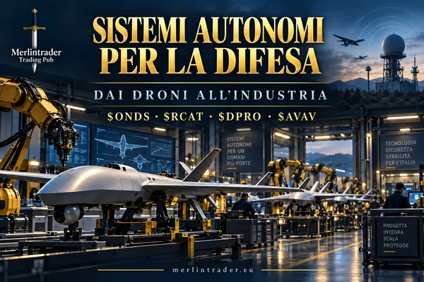 defense autonomy onds rcat dpro avav Illustrazione editoriale Merlintrader: produzione di droni e sistemi autonomi per la difesa, ONDS, RCAT, DPRO e AVAV