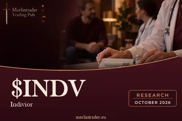 Illustrazione editoriale Merlintrader per Indivior $INDV