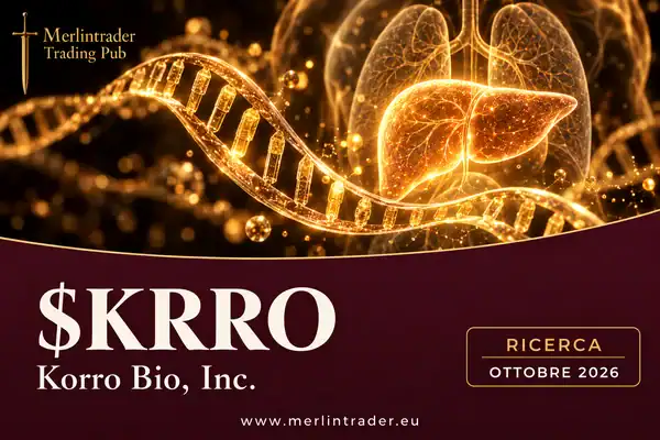 Korro Bio, Inc. $KRRO: illustrazione editoriale della ricerca sui medicinali a RNA e sul fegato, Merlintrader ottobre 2026