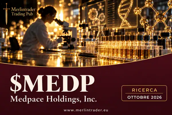 Illustrazione editoriale Merlintrader per Medpace Holdings, Inc. $MEDP