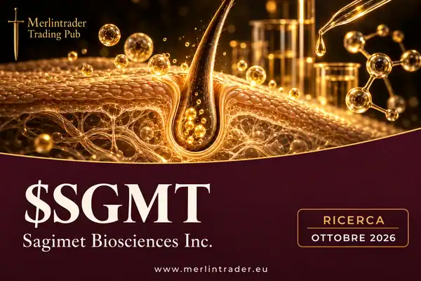Sagimet Biosciences Inc. $SGMT: illustrazione della ricerca dermatologica, Merlintrader ottobre 2026